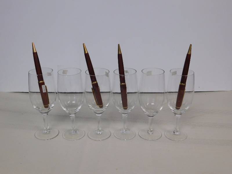 lot 172 image: Hand made,  wood ball point pens, Rochester souvenir