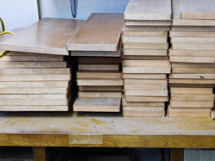 lot 262 image: group of drawer fronts for craft art projects