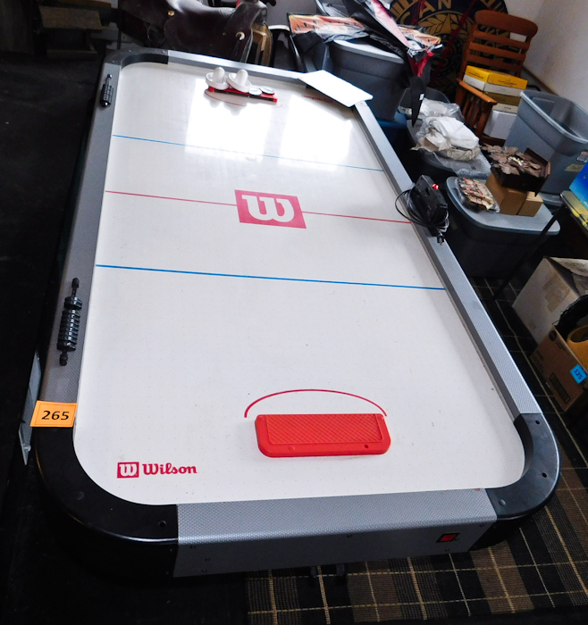 lot 265 image: wilson air hockey game with manual