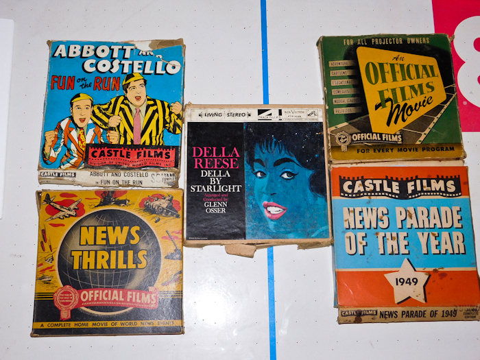 lot 289 image: Vintage 8mm Film, News Reels, Abbott & Costello