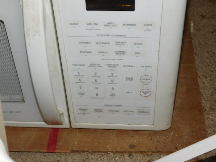 lot 325 image: microwave removed during kitchen remodel