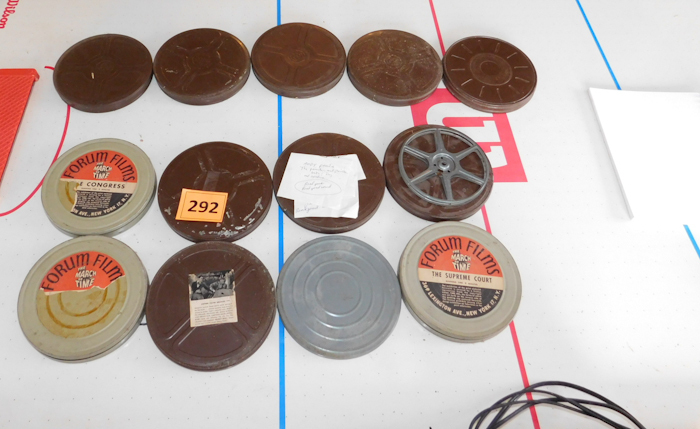 lot 292 image: Vintage 16mm FilmCans, Cartoons, News Reels & more.