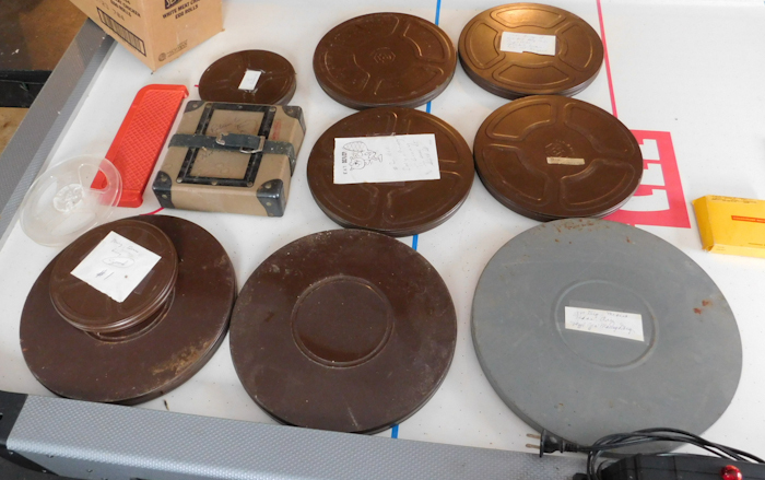 lot 294 image: Vintage 16mm FilmCans.  Travel & Vacation home movies