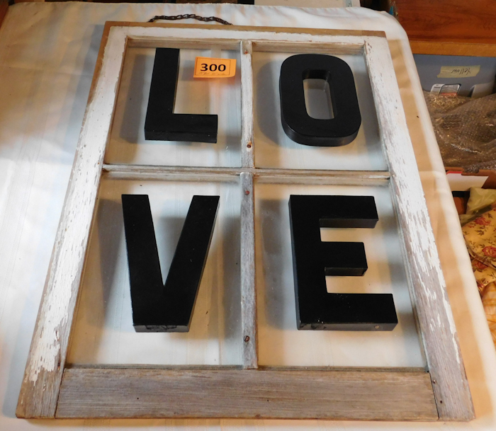 lot 300 image: Vintage up-cycled Window, Shabby Chic LOVE