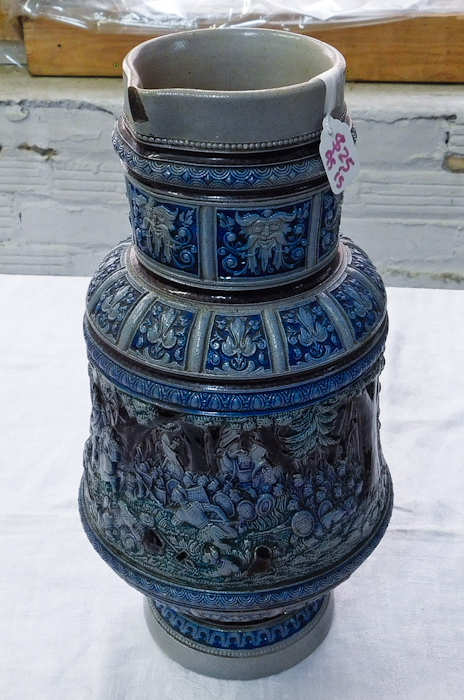 lot 44 image: This is a great pitcher depicting the story of Herman the German