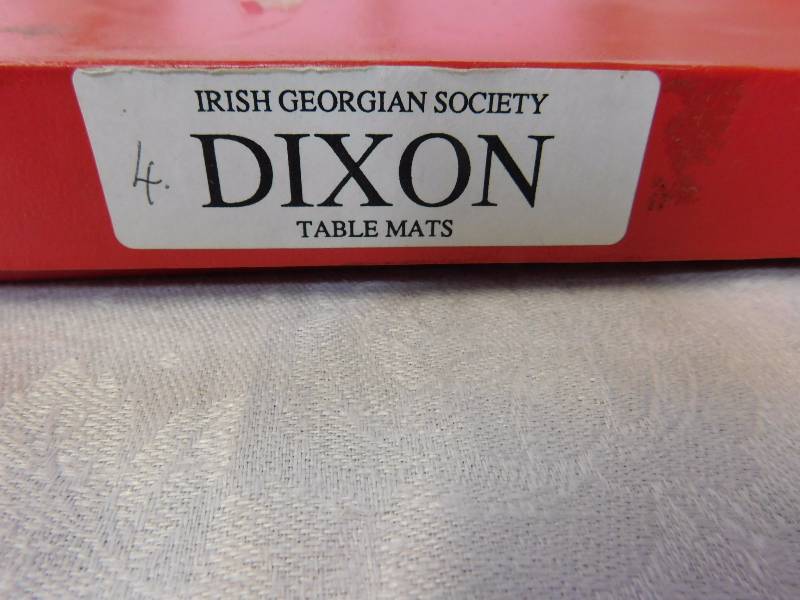 lot 83 image: 4 Irish Georgian Society Dixon Table mats
