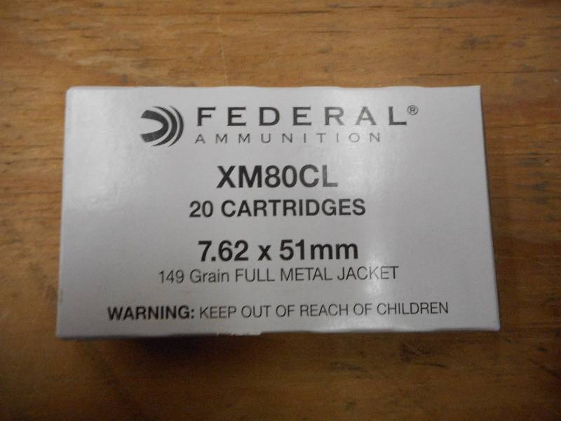 lot 15 image: (20) Rounds Federal XM80CL 7.62x51m...