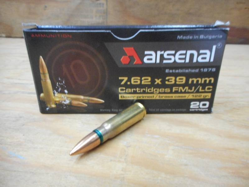 lot 27 image: (20) Rounds Arsenal 7.62x39mm 122Gr...