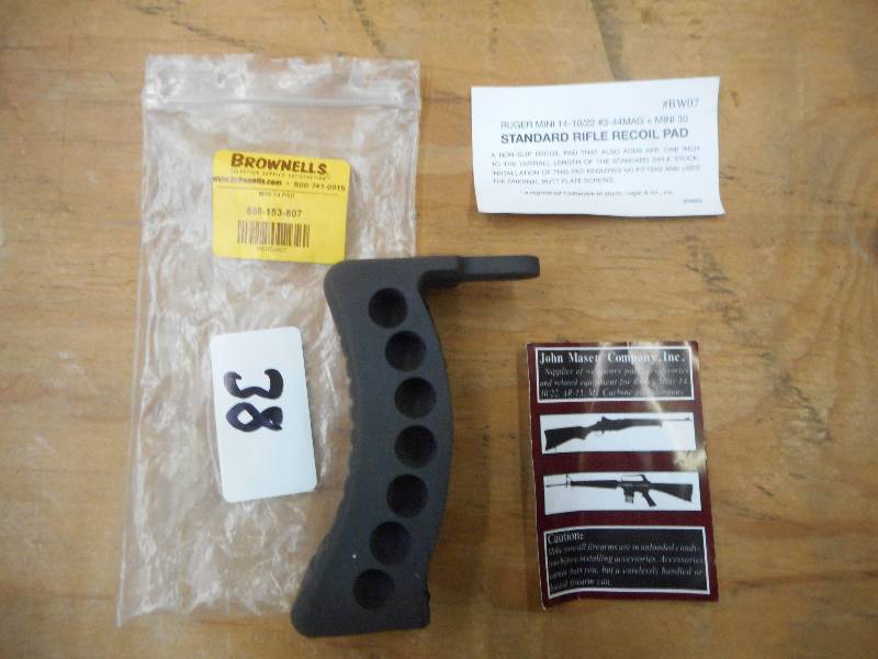 lot 38 image: Brownells Ruger Mini-14 Butt Pad ...