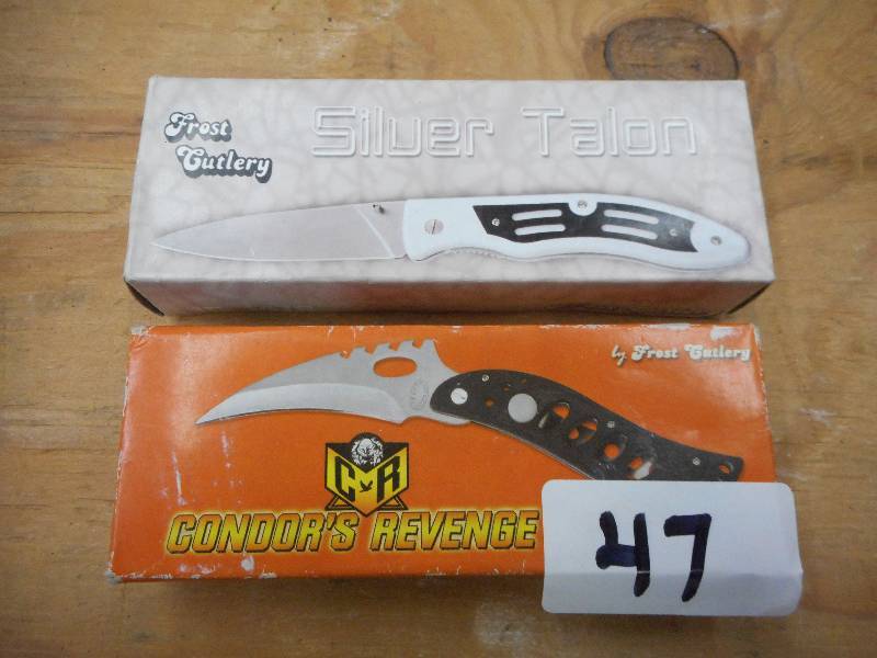 lot 47 image: (2) Frost Cuttlery Collectors Knive...
