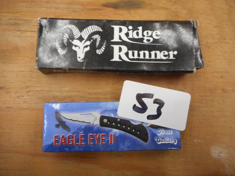 lot 53 image: (2) Frost Cuttlery Collectors Knive...