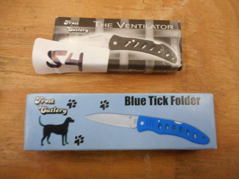 lot 54 image: (2) Frost Cuttlery Collectors Knive...