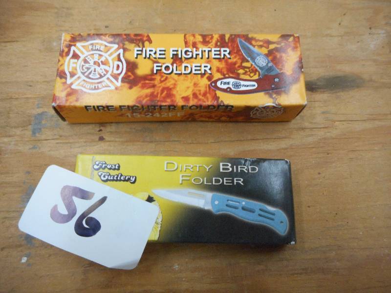 lot 56 image: (2) Frost Cuttlery Collectors Knive...