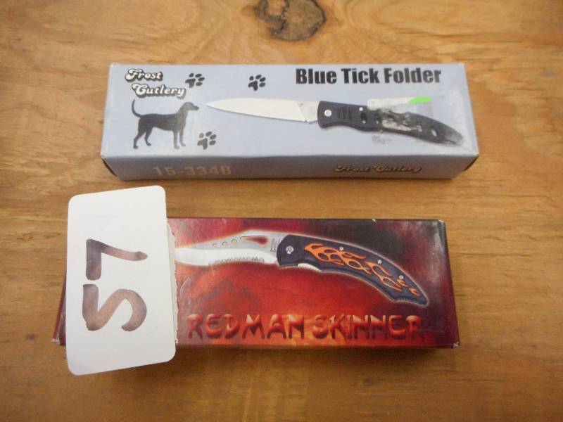 lot 57 image: (2) Frost Cuttlery Collectors Knive...