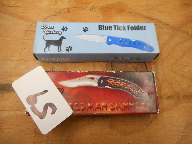 lot 59 image: (2) Frost Cuttlery Collectors Knive...