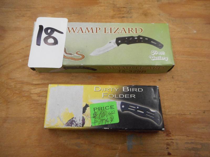 lot 60 image: (2) Frost Cuttlery Collectors Knive...