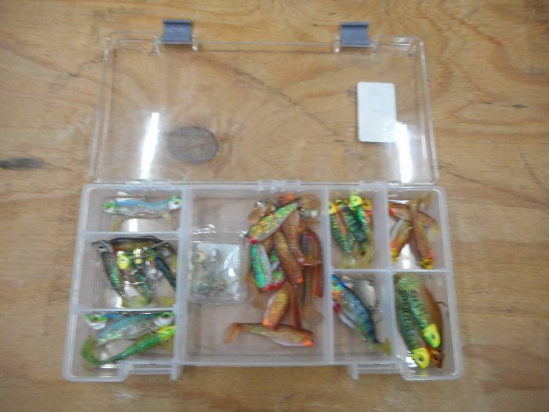 lot 86 image: Plastic Box Full Of Assorted Tackle...