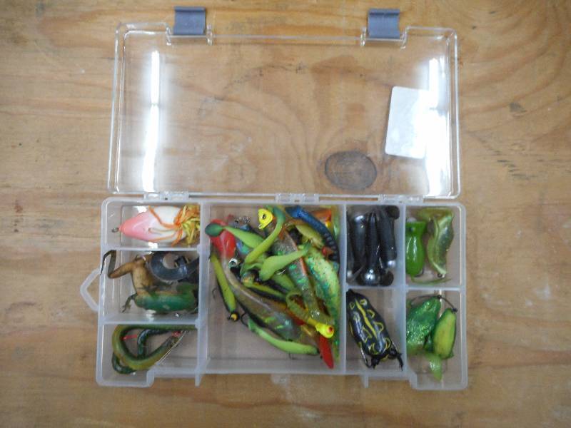 lot 88 image: Plastic Box Full Of Assorted Tackle...