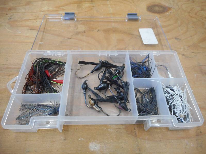 lot 93 image: Plastic Box Full Of Assorted Tackle...
