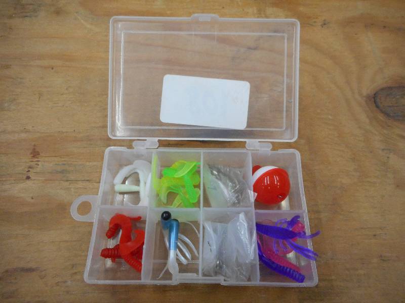 lot 108 image: Plastic Box Full Of Assorted Tackle...