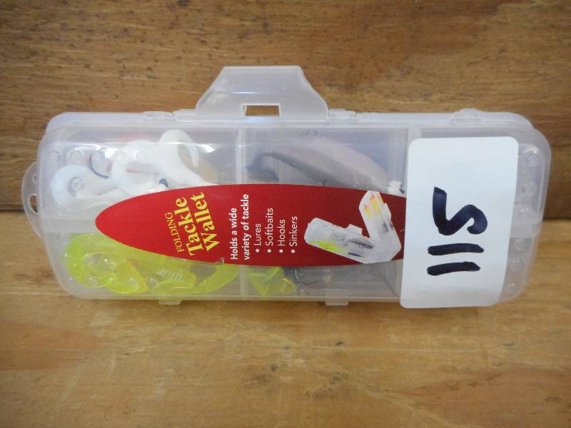 lot 115 image: New Folding Tackle Wallet Set ...