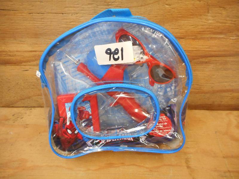 lot 126 image: New Spiderman Packable Fishing Set ...