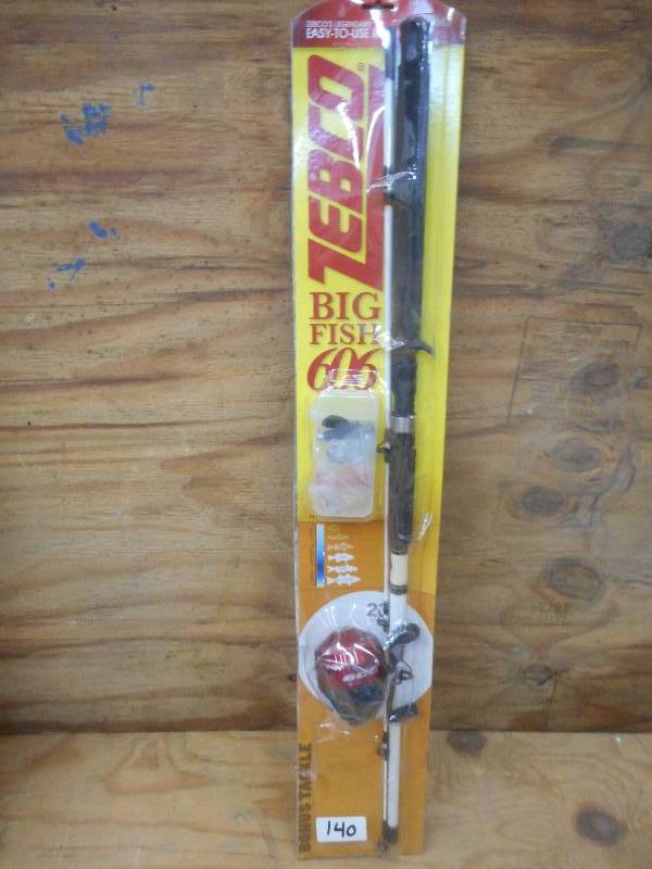 lot 140 image: Unused Zebco Big Fish 202 RodReel ...