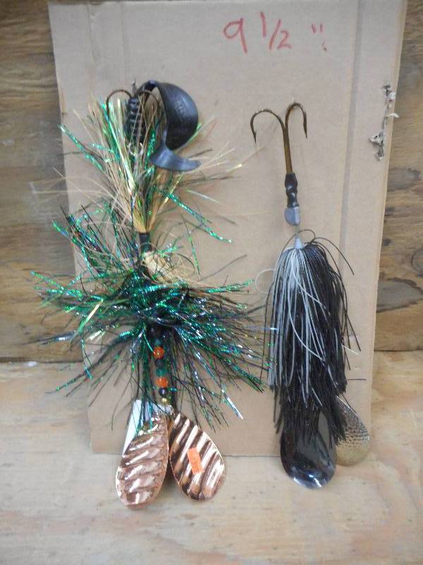 lot 191 image: (2) 9.5 Muskie Spinner Baits ...