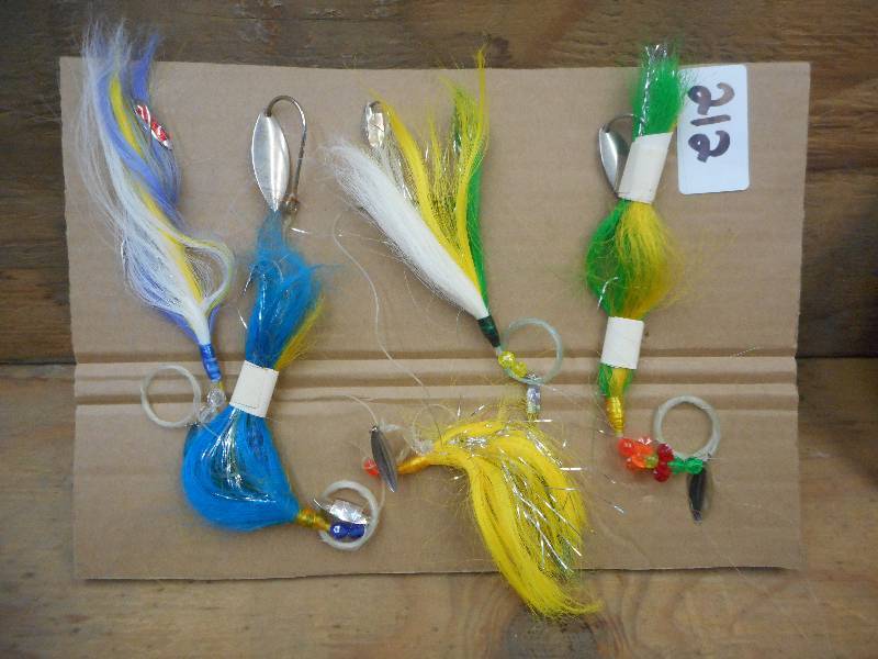 lot 212 image: (5) Assorted Deepwater Spinner Lure...