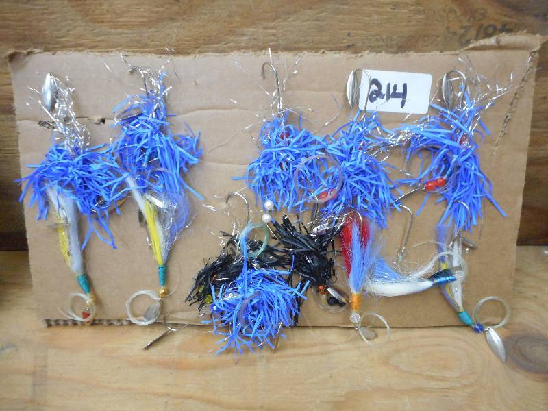 lot 214 image: (13) Assorted Deepwater Spinner Lur...