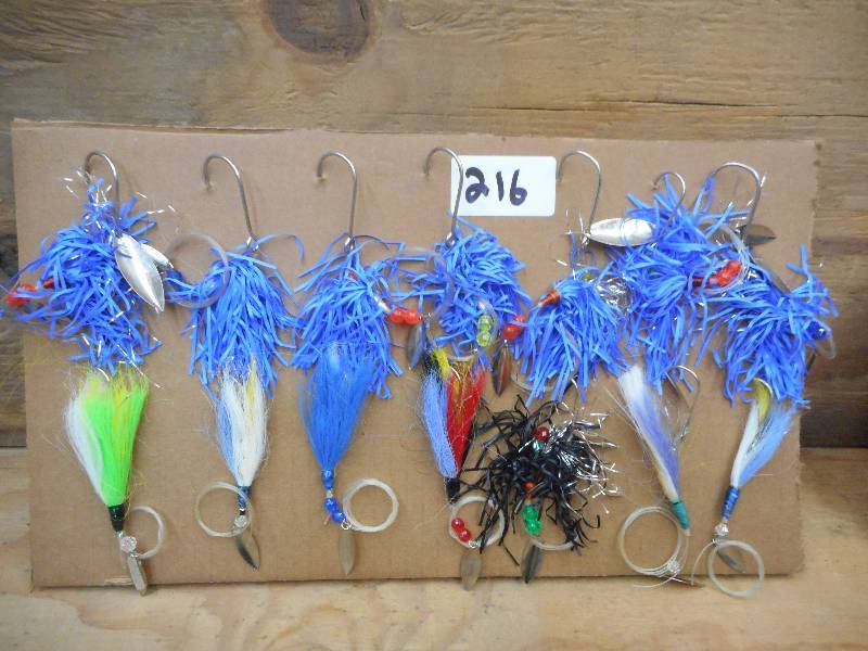 lot 216 image: (14) Assorted Deepwater Spinner Lur...