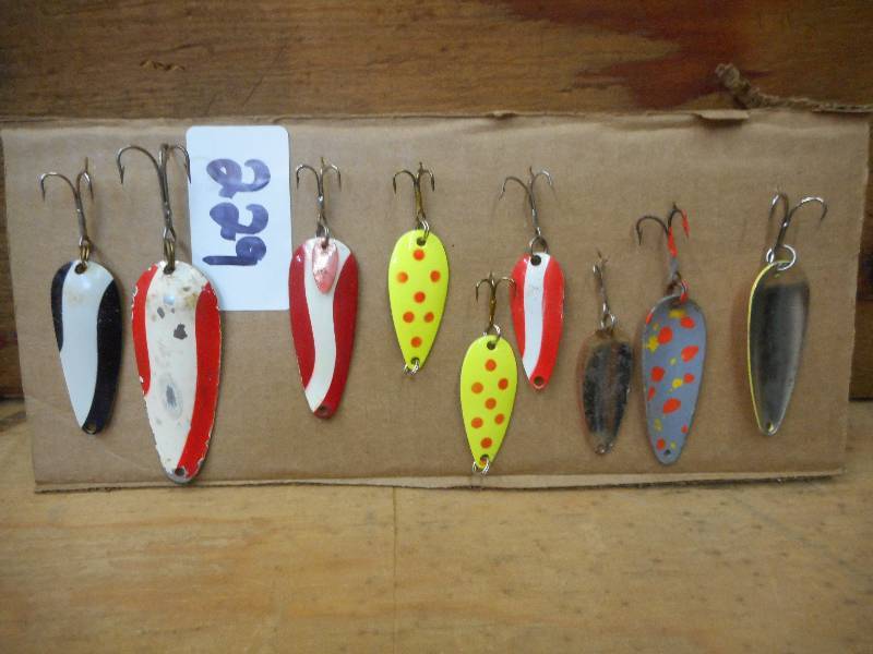 lot 229 image: (9) Assorted Spoon Lures ...