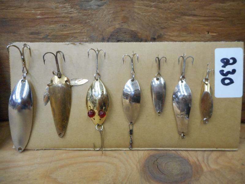 lot 230 image: (7) Assorted Spoon Lures ...