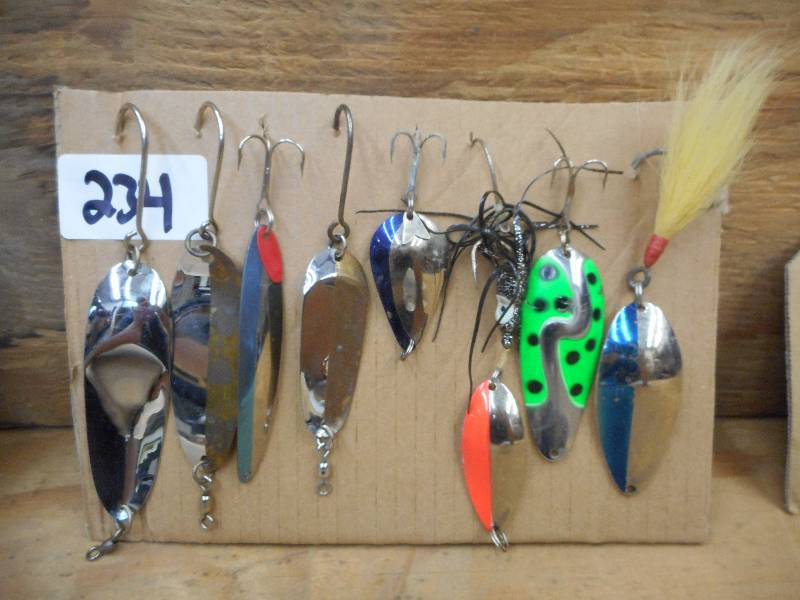 lot 234 image: (8) Assorted Spoon Lures ...