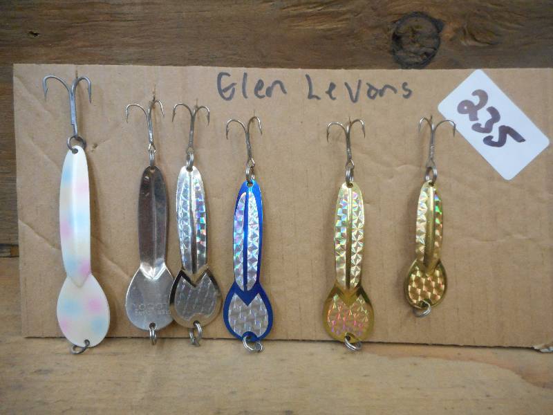lot 235 image: (6) Glen Levons Spoon Lures ...