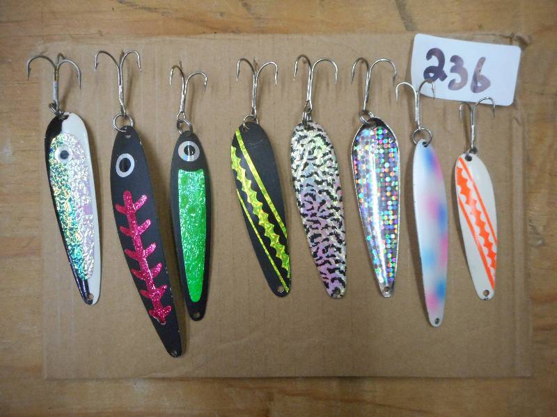 lot 236 image: (8) Assorted Spoon Lures ...