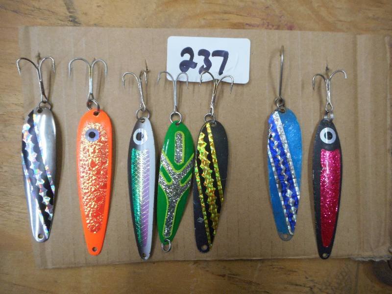 lot 237 image: (7) Assorted Spoon Lures ...