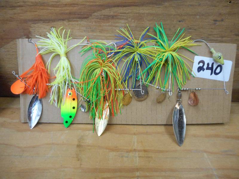 lot 240 image: (5) Assorted Spinner Lures ...