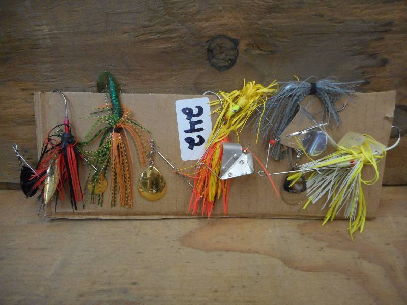 lot 242 image: (6) Assorted Spinner Lures ...