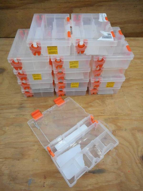 lot 303 image: Lot Of Assorted Plastic Tackle Tray...