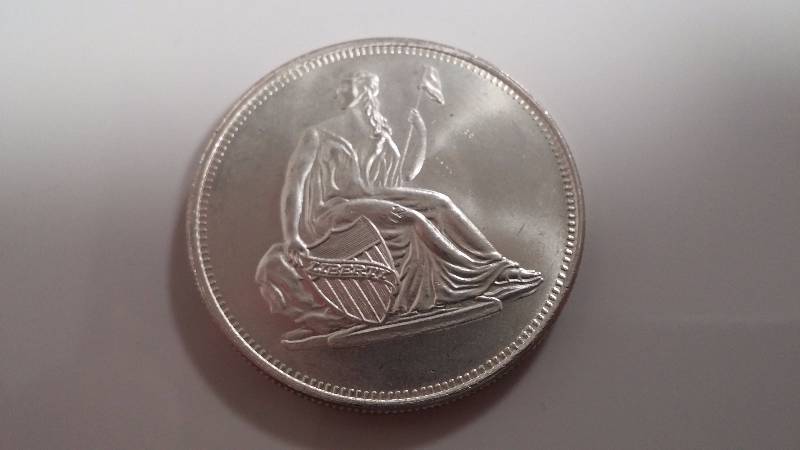 Seated Liberty Design 1 ounce Silver Round