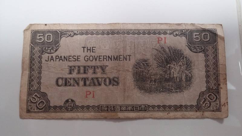 50 Centavos Japenese Invasion Money
