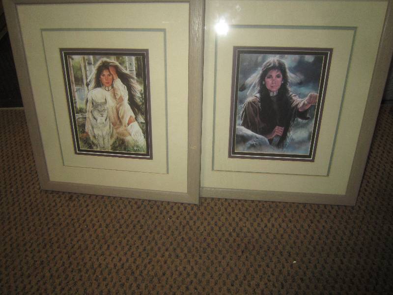 2 Native American Pictures 13x14