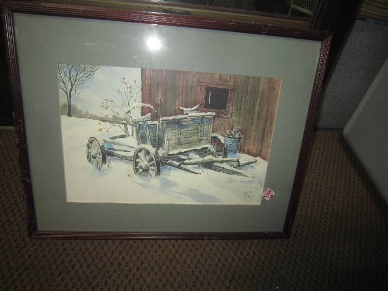 Lloyd Borg Picture 19 x 15 Signed 1980 Collectible