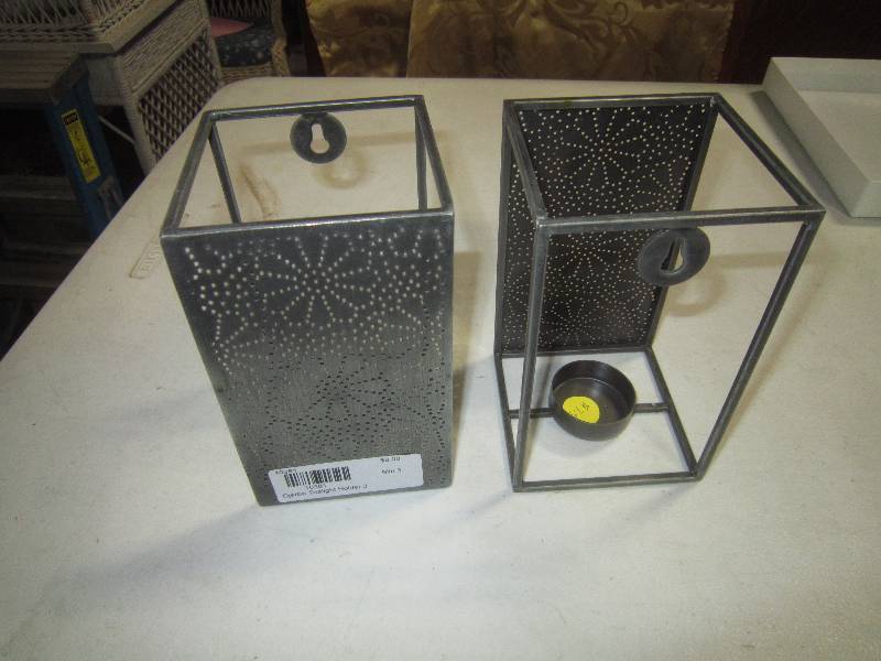 2 Wall Hanging Candle Holders New