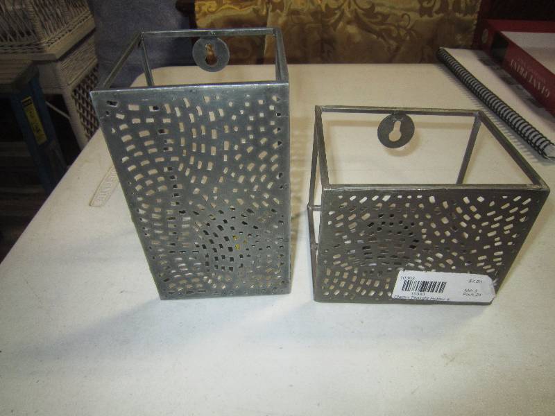 2 Wall Hanging Candle Holders New