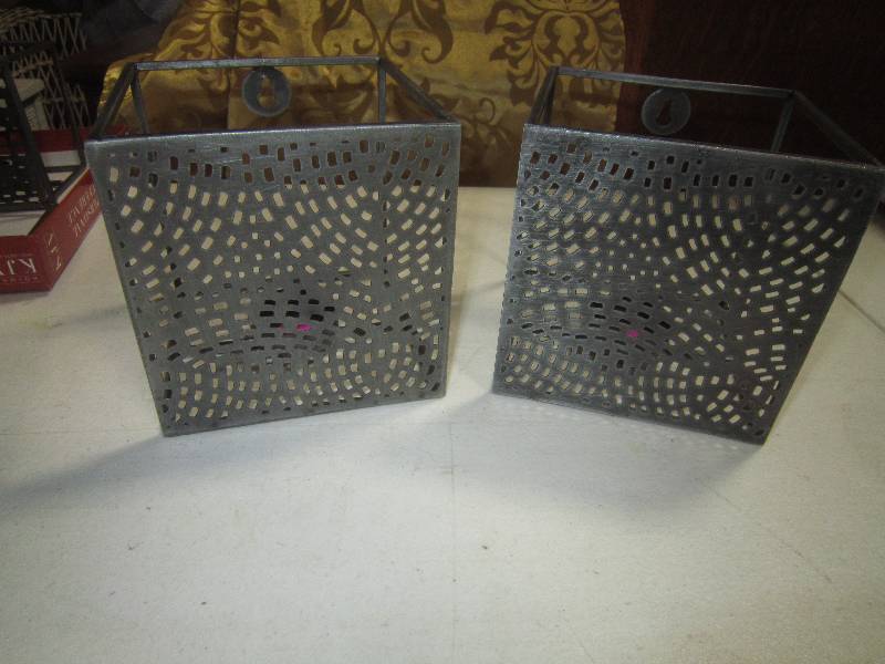 2 Wall Hanging Candle Holders New