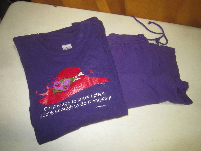 Purple Hat Society Shirt and Purple Pants