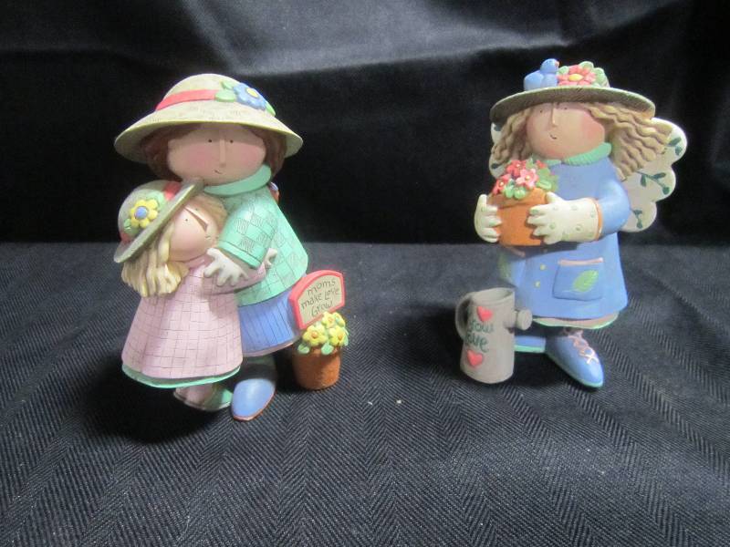 2 Gardening Statues by Simple Delights Sue Dreamer