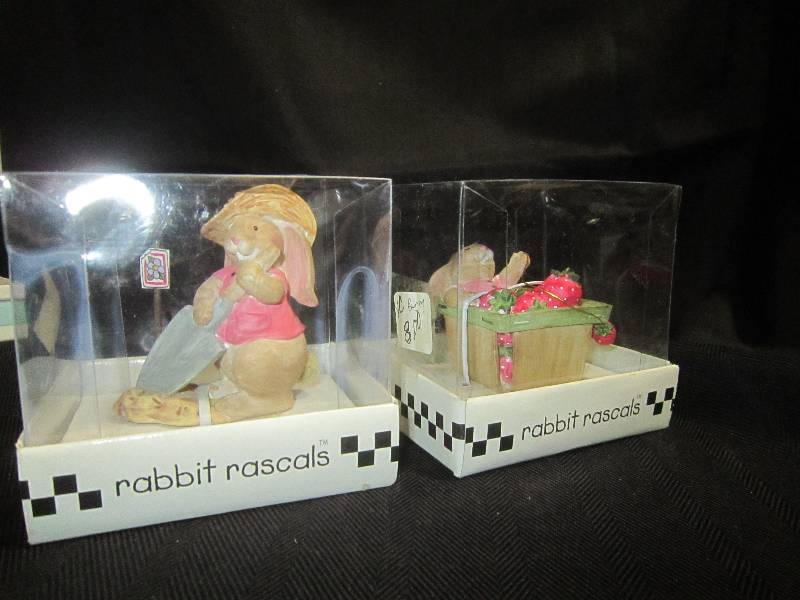 2 Bunnies New in the Box by Sandi Gore Rabbit Rascals